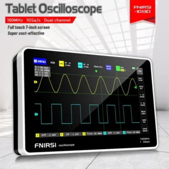 FNIRSI-1013D Digital Tablet Oscilloscope Dual Channel 100M Bandwidth 1GS Sampling Rate 7 Inches Mini Tablet Digital Oscilloscope 1