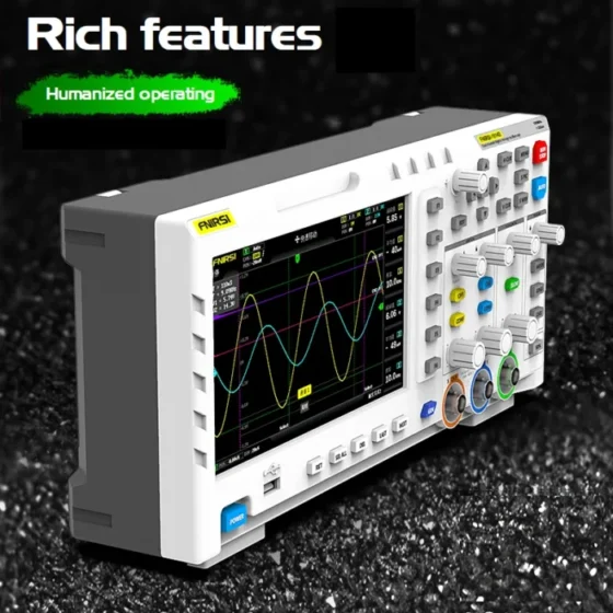 FNIRSI 1014D Digital Oscilloscope 2 In 1 Dual Channel Input Signal Generator 100MHz* 2 Analog Bandwidth 1GSa/s Sampling Rate 5