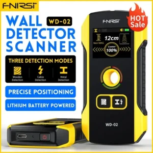 FNIRSI WD-01 Metal Detector Wall Scanner with Newly Designed Positioning Hole for AC Live Cable Wires Metal Wood Stud Find 7