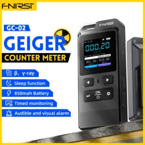 FNIRSI GC-02 Geiger Counter Nuclear Radiation Detector Personal Dosimeter X-ray γ-ray Radioactivity Tester Marble Detector 1