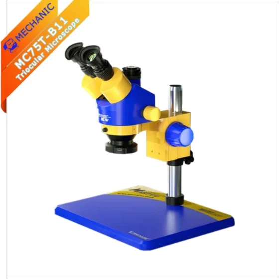 Microscope MECHANIC MC75T-B11 Trinocular HD PCB Mobile Phone Rework Assembly Industrial Grade 3 Eyes Stereo Detect Repair Tool 1