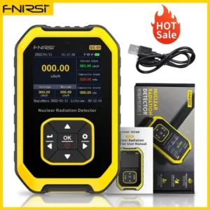 FNIRSI GC-01 Geiger Counter Nuclear Radiation Detector Personal Dosimeter X-ray γ-ray β-ray Radioactivity Tester Marble Detector 9