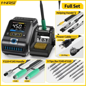 FNIRSI DWS-200 200W Power Repaid Heating Soldering Iron Staion C210 C245 Solder Iron Handle Electronic Welding Rework Station 11