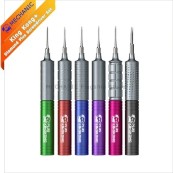 Screwdriver Set MECHANIC KING KONG+ 6 in 1 Diamond Plus Screwdrivers for IP/Android Phones and Watch Disassembly Repair Tool 1