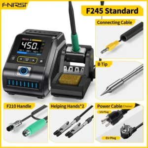 FNIRSI DWS-200 200W Power Repaid Heating Soldering Iron Staion C210 C245 Solder Iron Handle Electronic Welding Rework Station 7