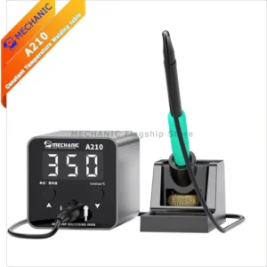 Desktop Soldering Iron MECHANIC T-210 for 210 Heating Core A210 for C210 Soldering Iron Tip Short Protection Welding Station 7