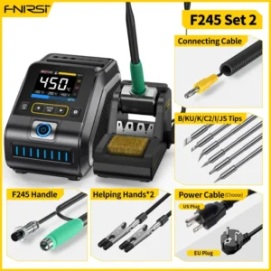 FNIRSI DWS-200 200W Power Repaid Heating Soldering Iron Staion C210 C245 Solder Iron Handle Electronic Welding Rework Station 9