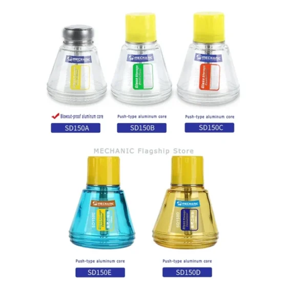 Press Type Liquid Bottle MECHANIC SD150 Solution Dispenser   Anti-Static Anti-Corrosion Light transmission Alcohol Bottle 6