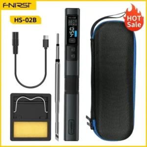 FNIRSI HS-02 Smart Electric Soldering Iron PD 100W Adjustable Constant Temperature Fast Heat Portable Soldering Iron Station Kit 13