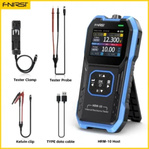 FNIRSI HRM-10 Battery Voltage Internal Resistance Tester 18650 High-precision AC Acid Lithium Lead Car Battery Capacitor Tester 8