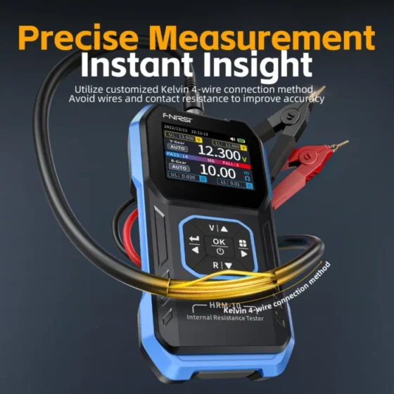 FNIRSI HRM-10 18650 Battery Voltage Internal Resistance Tester High-precision Trithium Lithium lron Phosphate Battery Tester 5