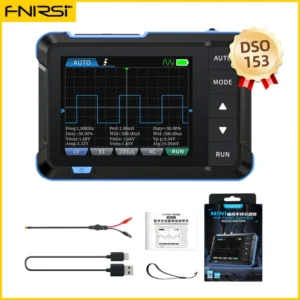 FNIRSI DSO153 Digital Portable Oscilloscope Signal Generator 2in1 1MHz Bandwidth 5MSa/s Sampling Rate Electronics Repair Tools 9