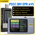 FNIRSI-FNB58 USB Tester Voltmeter Ammeter TYPE-C Fast Charge Detection Trigger Capacity Measurement Ripple Measurement 1