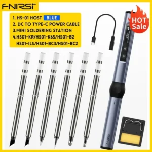 FNIRSI HS-01 Smart Soldering Station 65W 96W Electric Soldering Iron Adjustable Constant Temperature Fast Heat Solder Iron Kit 19