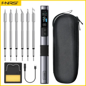 FNIRSI HS-02 Adjustable Temperature Soldering Iron DC 24V 100-450℃ Welding Solder Rework Station PD 100W Portable Repair Tool 13