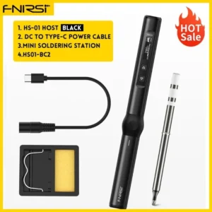 FNIRSI HS-01 Smart Soldering Station 65W 96W Electric Soldering Iron Adjustable Constant Temperature Fast Heat Solder Iron Kit 17