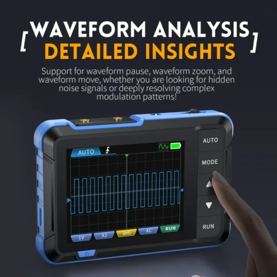 FNIRSI DSO153 Digital Portable Oscilloscope Signal Generator 2in1 1MHz Bandwidth 5MSa/s Sampling Rate Electronics Repair Tools 4