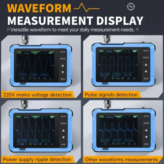 New DSO510 DSO153 10MHz Bandwidth 48MS/s Sampling Rate Mini Handheld Electronic Measurement Tools 6