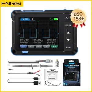 FNIRSI New DSO510 DSO153 DSO153 Mini Handheld Digital 2 IN 1 Oscilloscope Portable 48MS/s 10MHz Bandwidth Electronic Repair Tool 9