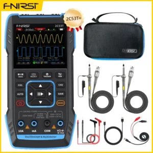 FNIRSI 2C23T Handheld Digital Oscilloscope Multimeter + Function Signal Generator  2023 Latest 3IN1 Dual Channel 10MHZ*2 50MS/s 9