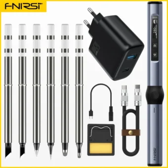 FNIRSI HS-01 Smart Soldering Station 65W 96W Electric Soldering Iron Adjustable Constant Temperature Fast Heat Solder Iron Kit 1