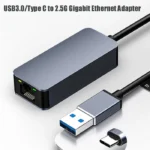 2500Mbps USB 3.0 Ethernet To RJ45 2.5G Wired Adapter Type-C Converter Lan Network Hub For Windows 7/8/10 MAC For PC Laptop 5