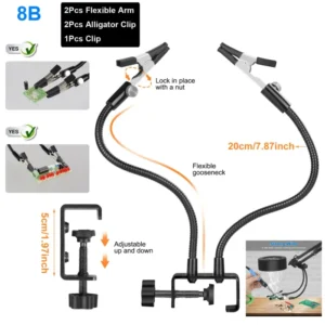 Toolour EU/US 12V Solder Fume Extractor Soldering Smoke Absorber Smoke Prevention Absorber DIY Working Fan for Soldering 7