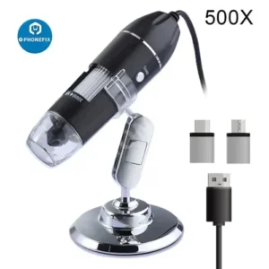 500X1000X1600X Digital Microscope Camera Type-C USB Portable Electronic Microscope For SolderingLED Magnifier for Phone Repair 7