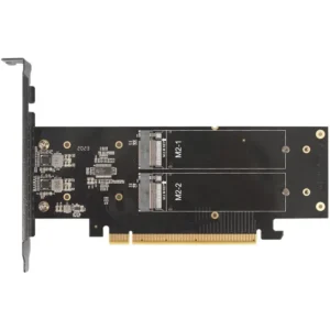 JEYI 4 SSD M.2 X16 PCIe 4.0 X4 Expansion Card with Heatsink, Supports 4 NVMe M.2 2280 up to 256Gbps, Support Bifurcation Raid 7