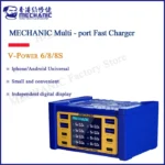 Mechanic V-power 6/8/8S super fast charger 55W/100W/115W Multiple interfaces  fast charging for ipad mobile phones smart watches 1