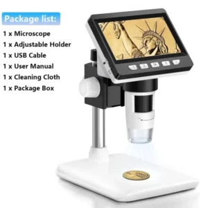 4.3 Inch Digital Microscope 1080P 50-1000x Coin Microscopio 2000mAh Soldering Microscope for Electronics Repair PCB PC Laptop 8