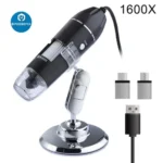 500X1000X1600X Digital Microscope Camera Type-C USB Portable Electronic Microscope For SolderingLED Magnifier for Phone Repair 5