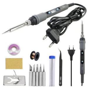 Adjustable Temperature Electric Soldering Iron 220V 110V 60W 80W Welding Solder Rework Station Heat Pencil Tips Repair Tools 14