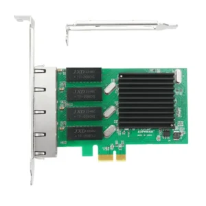 4 Port Network Card PCI Express x1 to Quad Ports RJ45 NIC RTL8111H Chip 10/100/1000Mbps Gigabit Ethernet Lan Card for PC Desktop 2