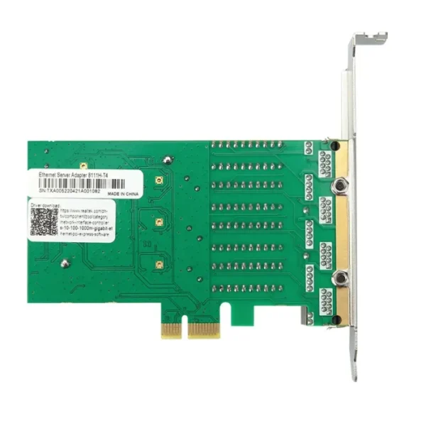 4 Port Network Card PCI Express x1 to Quad Ports RJ45 NIC RTL8111H Chip 10/100/1000Mbps Gigabit Ethernet Lan Card for PC Desktop 3