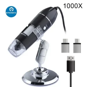 500X1000X1600X Digital Microscope Camera Type-C USB Portable Electronic Microscope For SolderingLED Magnifier for Phone Repair 8