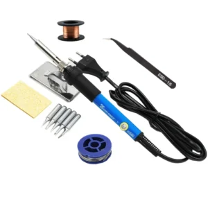 Adjustable Temperature Electric Soldering Iron 220V 110V 60W 80W Welding Solder Rework Station Heat Pencil Tips Repair Tools 9