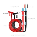 SUNSHINE Test Lead Pen SS-024A for Multimeter 1000V 20A Anti-burn/freeze PVC High Precision Super-pointed Precision Test Tool 6