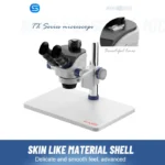 TX-350e Trinocular Stereo Microscope Set 1080P 4K HDMI Video Camera 3.5X-100X Zoom Simul Focal Trinocular Microscope 4