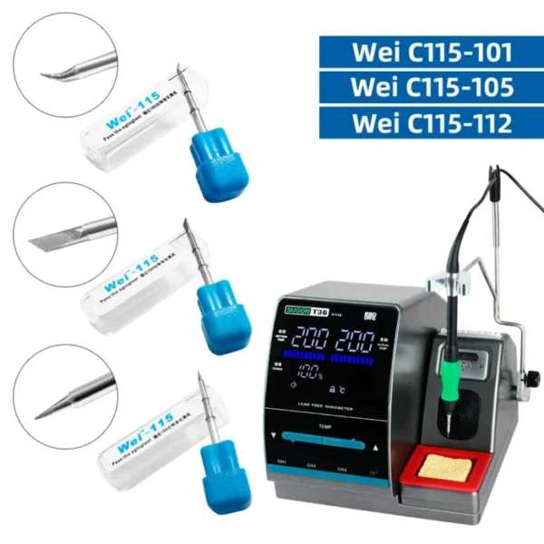 SUGON T36 Soldering Station OEM Original 115 Series Nano Soldering Iron Tips For Precision BGA PCB IC Welding Repair 1