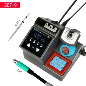 SUGON-A9 Soldering Station Compatible Original Soldering Iron Tip 210/245/115 Handle Lead-free Electronic Welding Rework Station 13