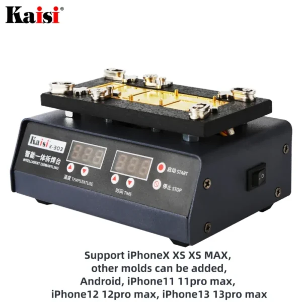 Kaisi 303pro Motherboard Heating Station Separation Explosion Proof Tin Preheating Platform For iPhone13/12/11ProMax/X/XS MAX 2