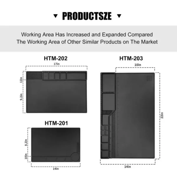 Repair Pad With Magnetic Heat-Resistant Soldering Station Silicon Soldering Mat Work Pad Desk BGA Platform Welding Pad Big Size 5