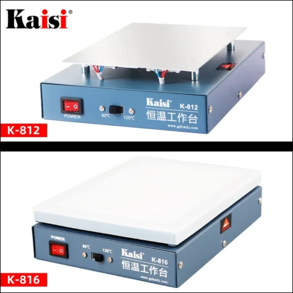 Kaisi LCD Screen Separator Heating Platform 110/220V Glass Removal Smooth Plate Phone Repair Machine Plate Station 5