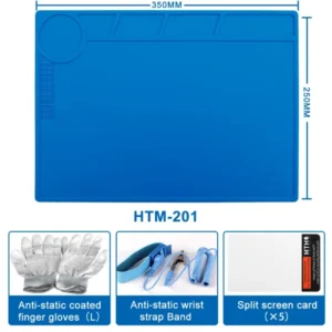 Repair Pad With Magnetic Heat-Resistant Soldering Station Silicon Soldering Mat Work Pad Desk BGA Platform Welding Pad Big Size 12