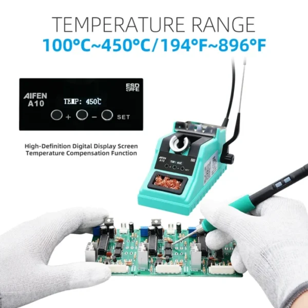 AIFEN A10 Soldering Station Compatible Original Soldering Iron Tip 210/245/115 Handle Control Temperature Welding Rework Station 3