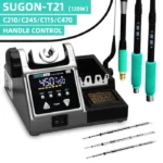 SUGON T21 Soldering Station Compatible Original Soldering Iron Tip 210/245/115 Handle Control Temperature Welding Rework Station 1