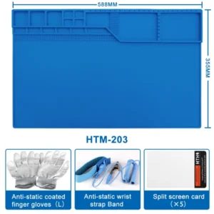 Repair Pad With Magnetic Heat-Resistant Soldering Station Silicon Soldering Mat Work Pad Desk BGA Platform Welding Pad Big Size 8