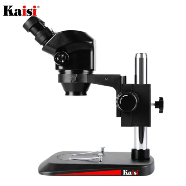 Kaisi 7X-50X Stereo Microscope Binocular Microscope 0.5x 2.0x Auxiliary Lens+WF10X/22mm Eyepiece Rubber Eye-Guards 4