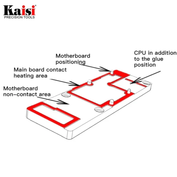 Kaisi 303pro Motherboard Heating Station Separation Explosion Proof Tin Preheating Platform For iPhone13/12/11ProMax/X/XS MAX 3